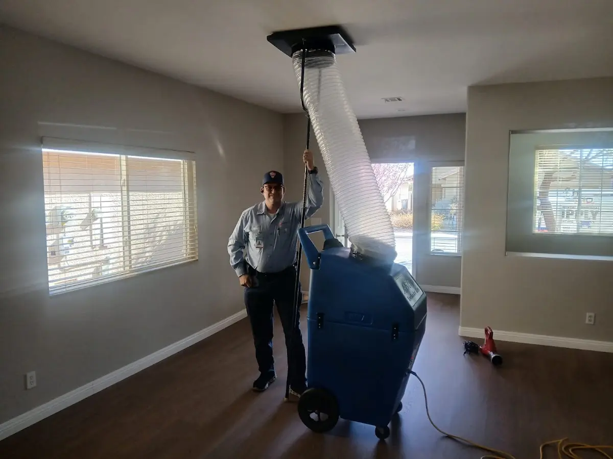 Professional Dryer Vent Cleaning work inside a Kingfisher home